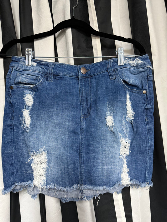 Elan Distressed Skirt- Medium
