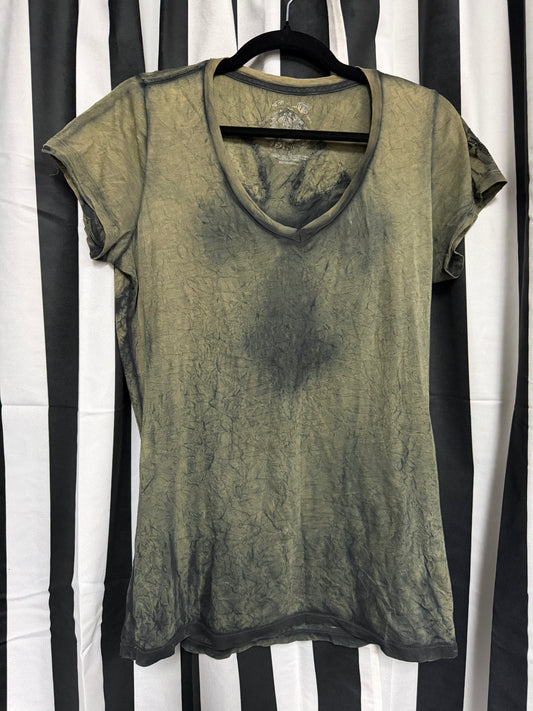 Velvet Stone Grunge Cross Shirt - Large