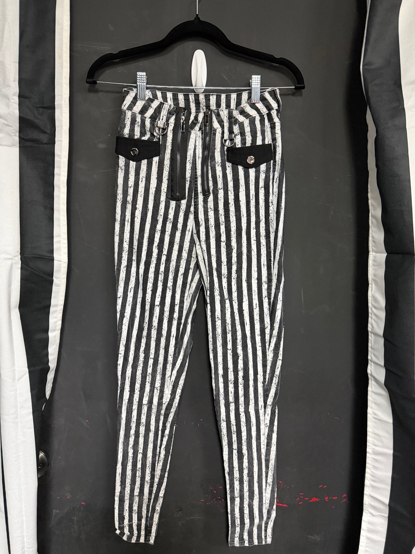 Banned Alternative- Striped Pants- Size Large