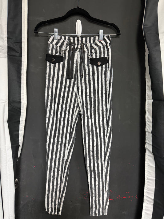Banned Alternative- Striped Pants- Size Large
