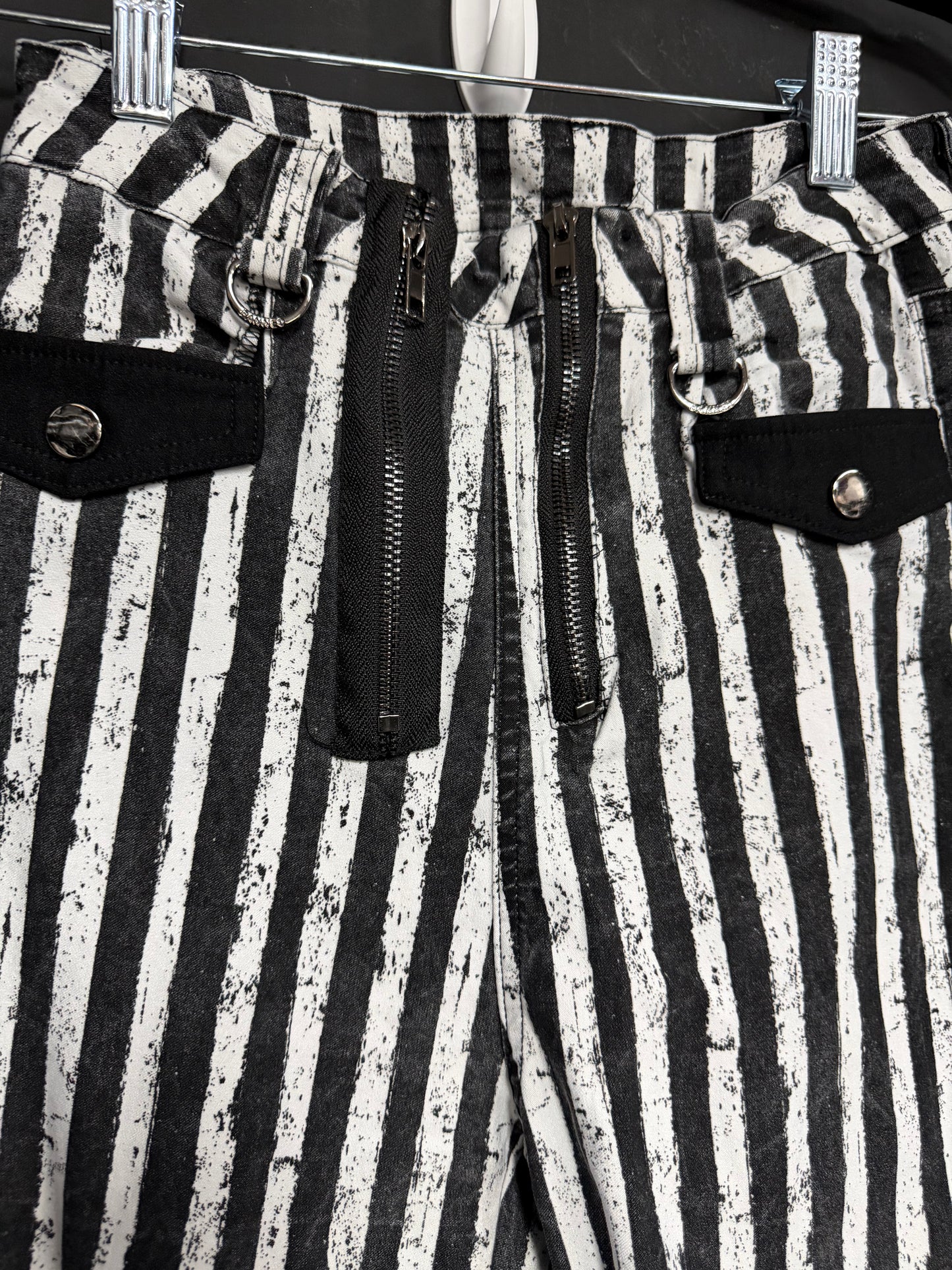 Banned Alternative- Striped Pants- Size Large