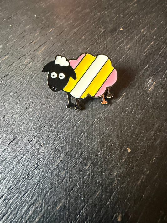 Sheep- Metal Pin