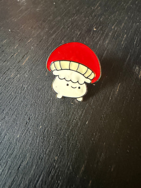 Mushroom- Metal Pin