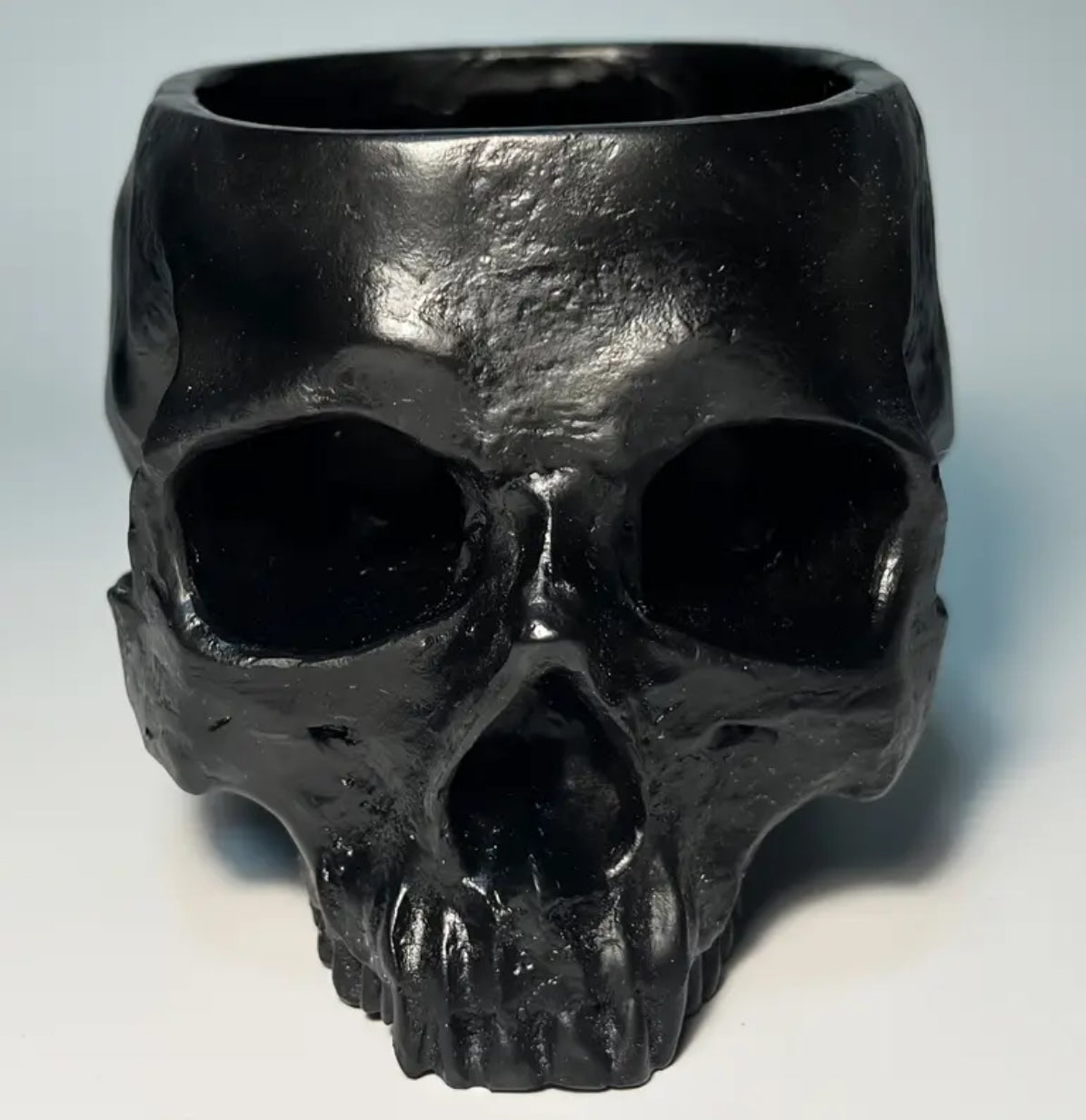 Black Resin Skull Multipurpose Organizer
