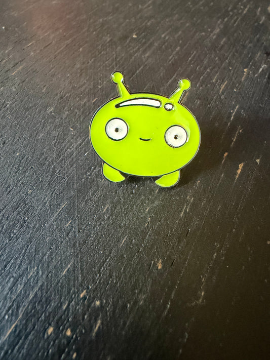 Green Alien- Metal Pin