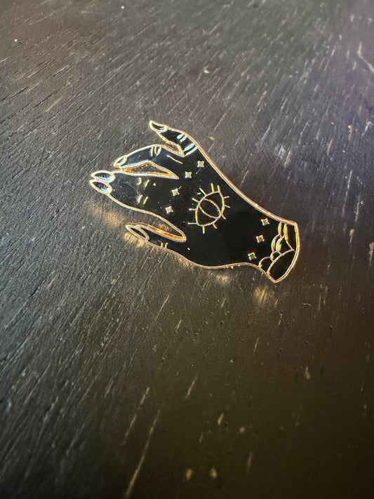 Witchy Hand- Metal Pin