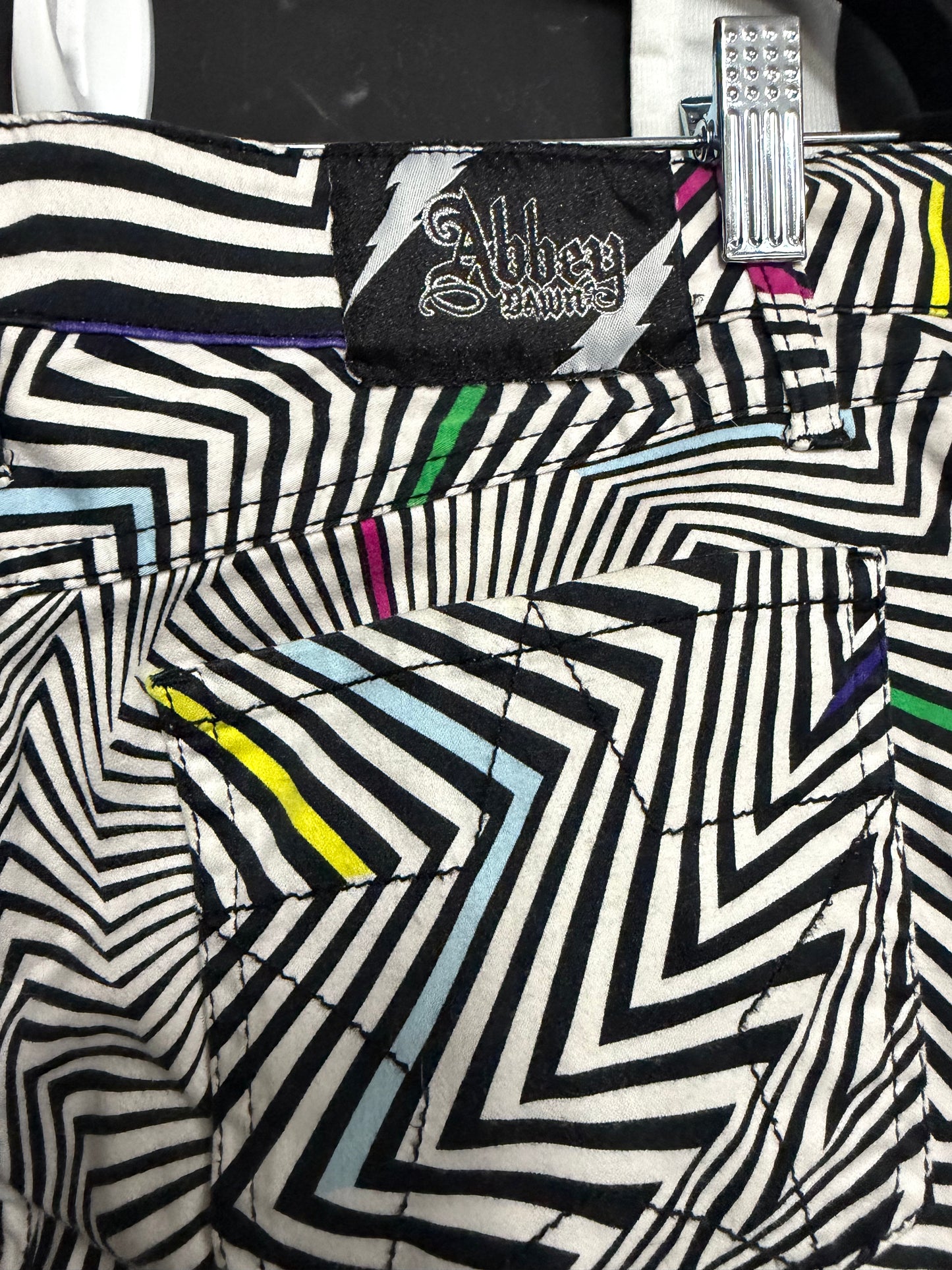 RARE - Abbey Dawn OP Art Geometric Skinny Pants- Size 9