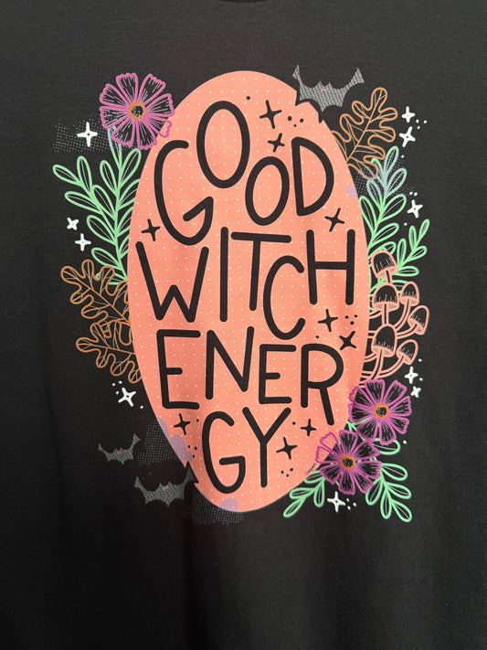 Exclusive C Miller Make X Goth With Glitter Good Witch Energy Large Shirt