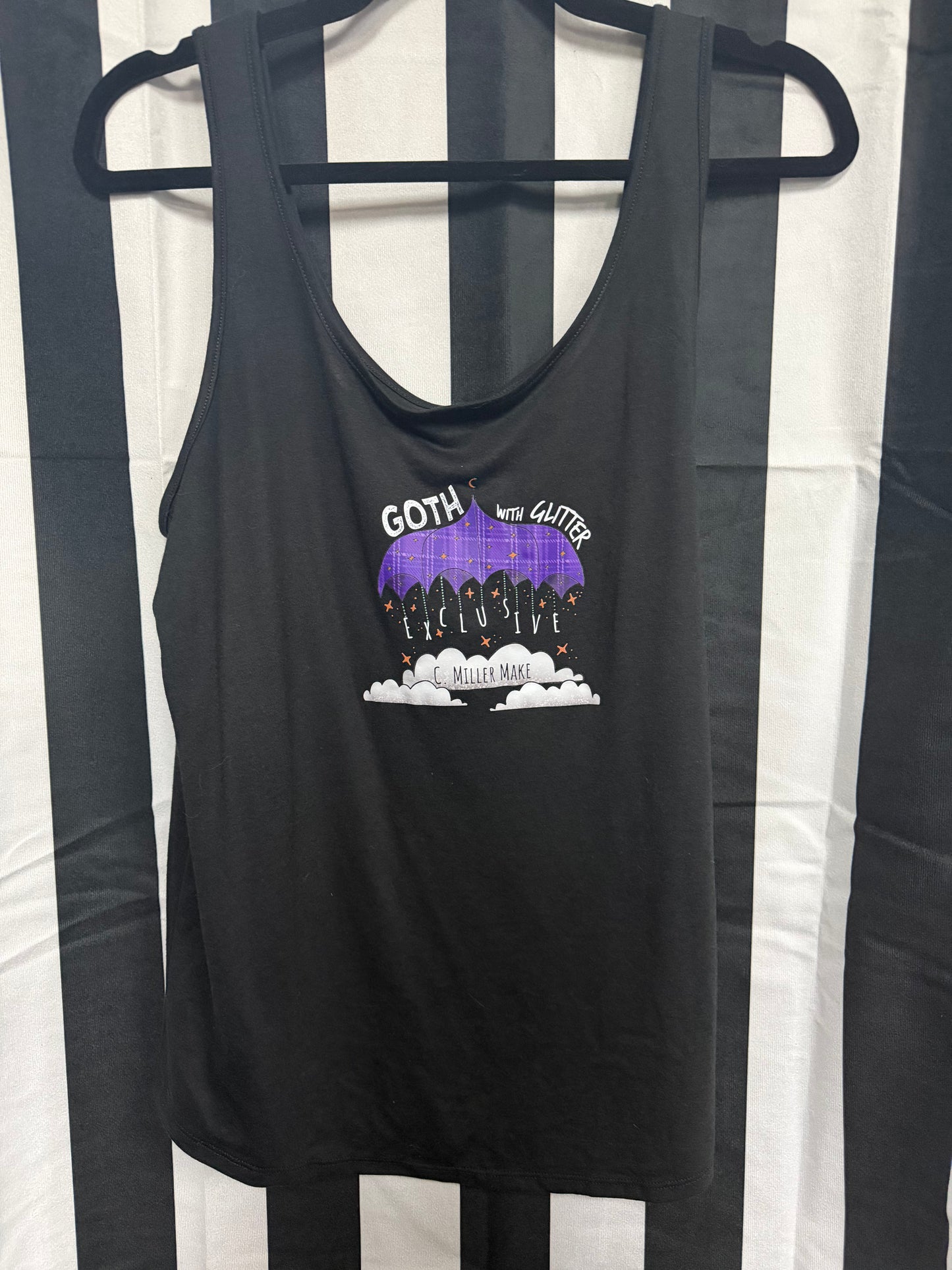 Exclusive C Miller Make X Goth With Glitter Living Dead Girl Large Tank Top