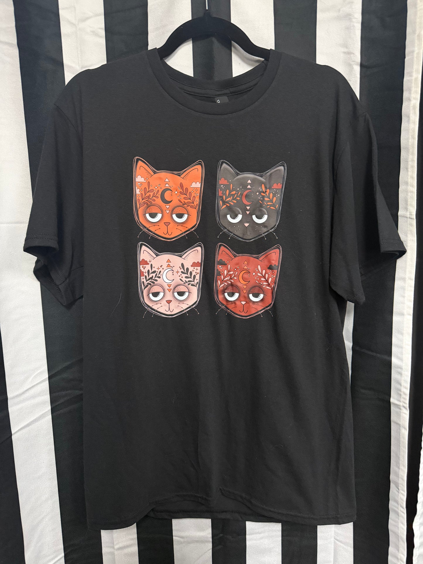 Exclusive C Miller Make X Goth With Glitter Moon Cats Medium Shirt