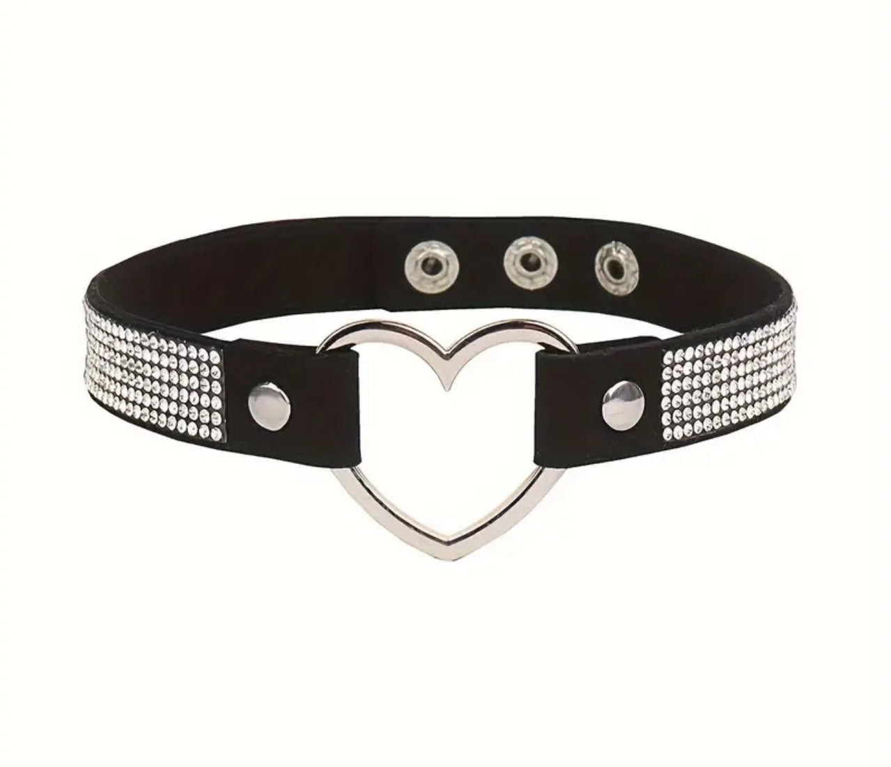 Heart Ring Punk Leather Chokers