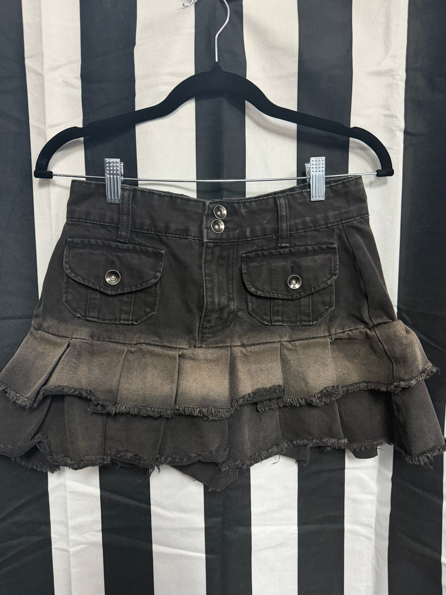 Cosmic Aura Grunge Skirt- Small