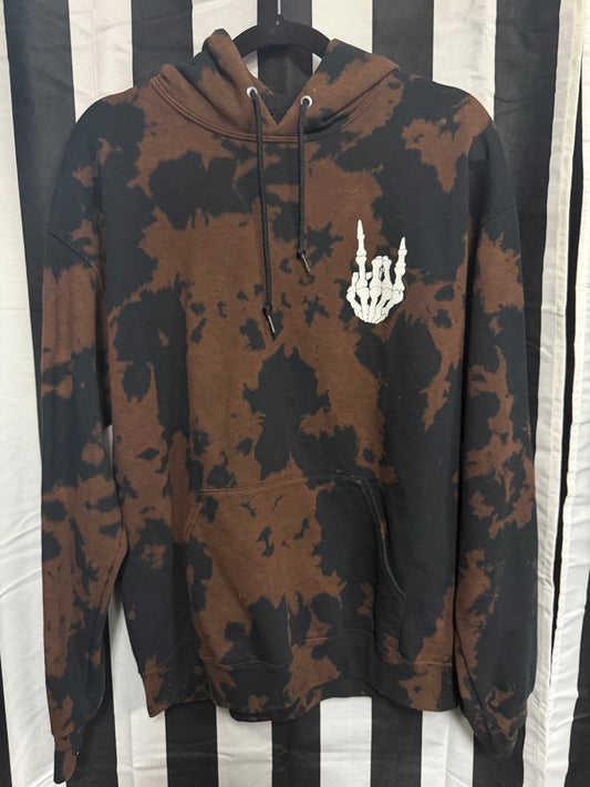 Bowery Supply Rock On Tie Dye Hoodie- Size Large
