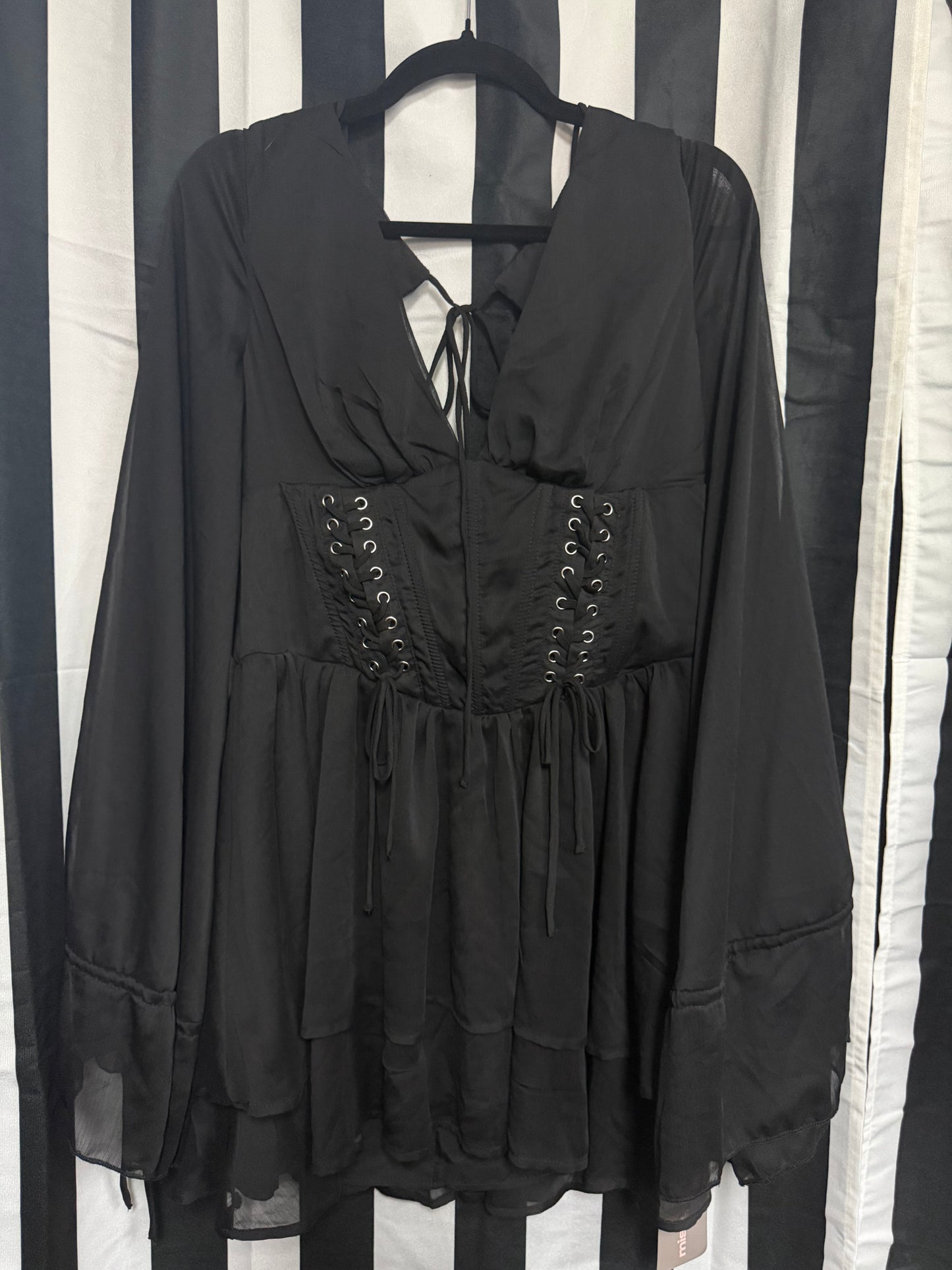 Misguided -Goth -Corset Mini Dress- XL