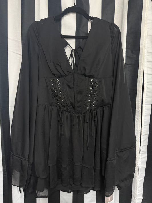 Misguided -Goth -Corset Mini Dress- XL