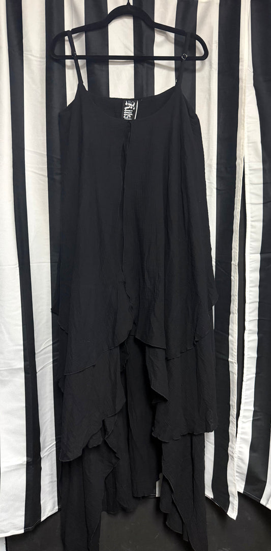 Killstar-Shadowstral Black Maxi Dress- Size Large