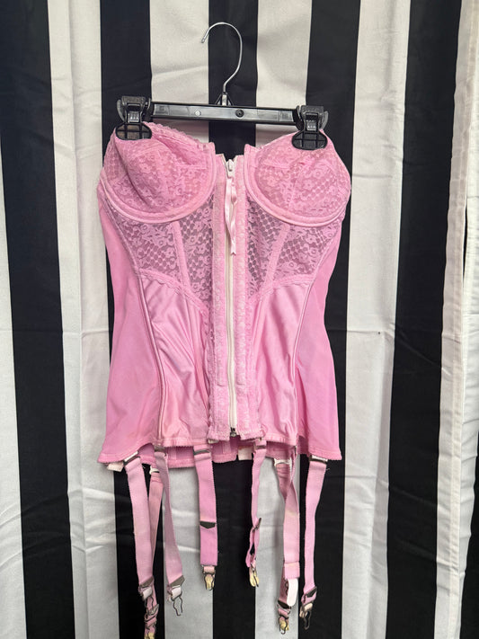 Vintage Trashy Glam Pink Corset- 36B