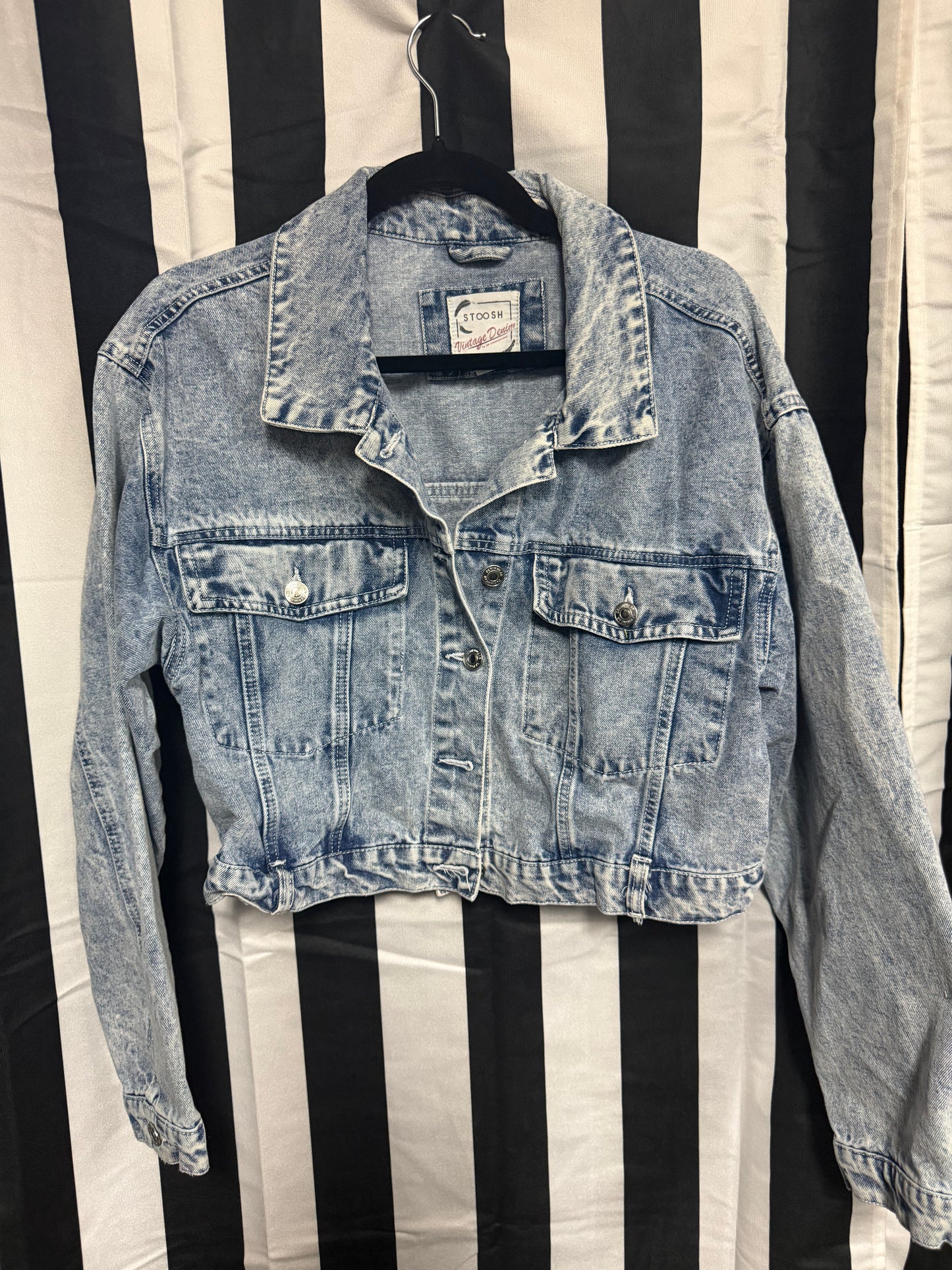 Stoosh- Vintage Acid Wash Jean Jacket- Size L