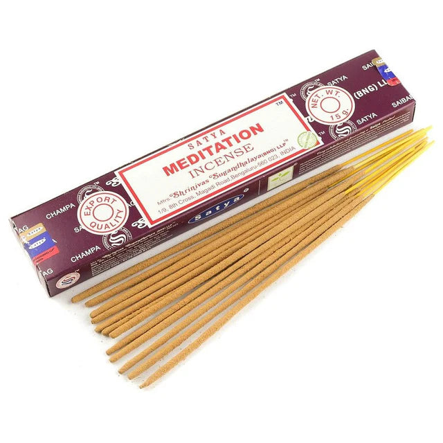 Satya Incense — Meditation (Box of 15)