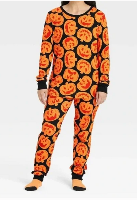 Women's Hyde and Eek Pajama Set- Pumpkin-Size Large