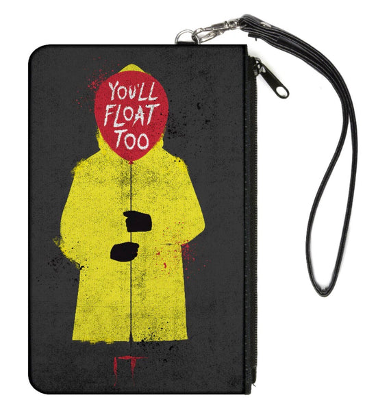 Large "It" Georgie Raincoat "You'll Float Too" Canvas Wallet