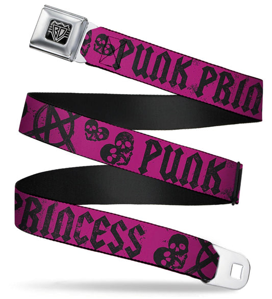 Seatbelt Belt — Punk Princess Black/Fuchsia