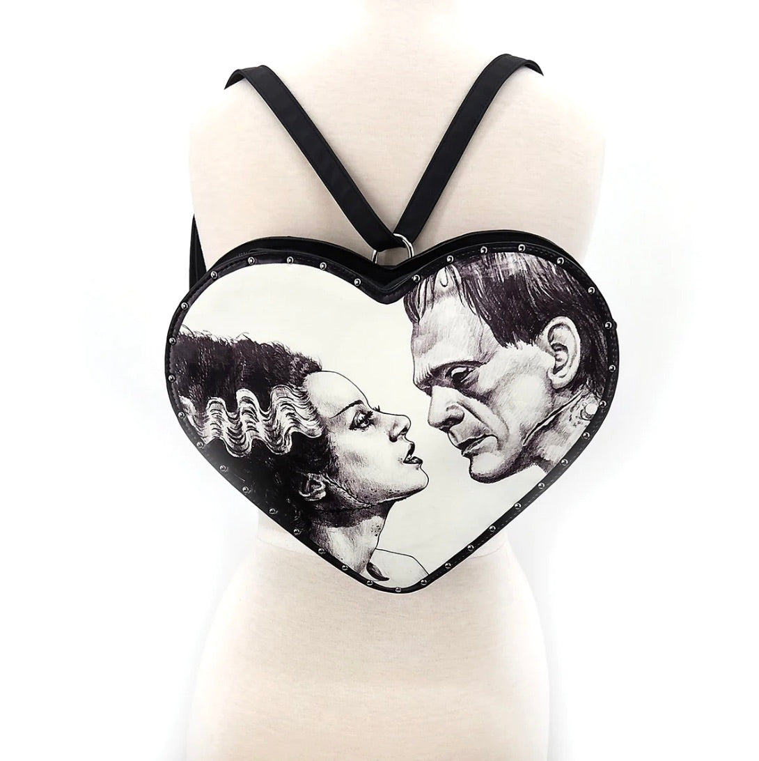 Glow-in-the-Dark Heart-Shaped Frank with Bride Backpack