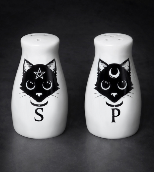 Black Cats — Salt and Pepper Shakers