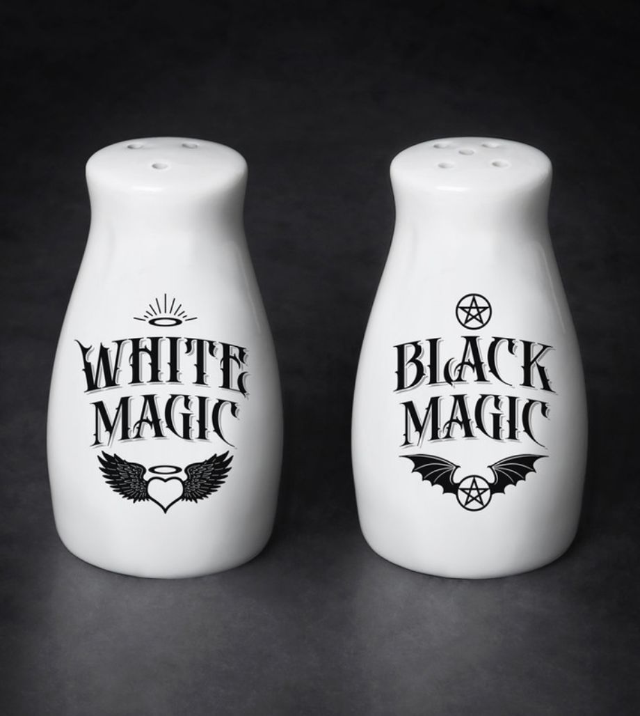 White Magic / Black Magic — Salt and Pepper Shakers