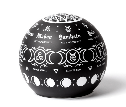 Pagan Calendar Globe Lamp