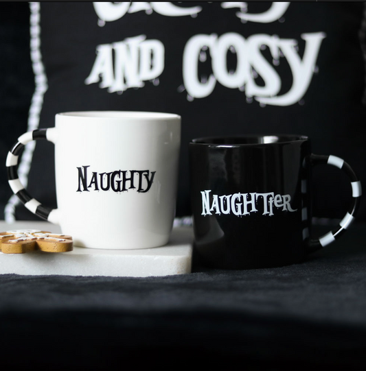 Naughty and Naughtier Couples Gothic Mug Set