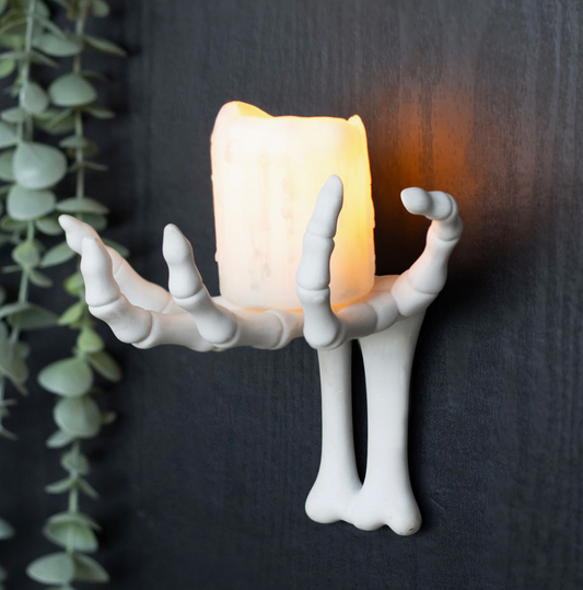 Gothic Halloween Skeleton Hand Wall Hook