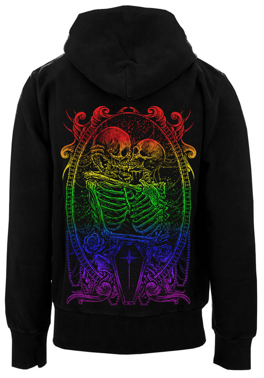 Pride Skeleton Love Zipper Hoodie