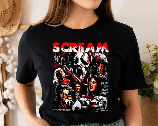 Retro 90's Scream Movie Shirt