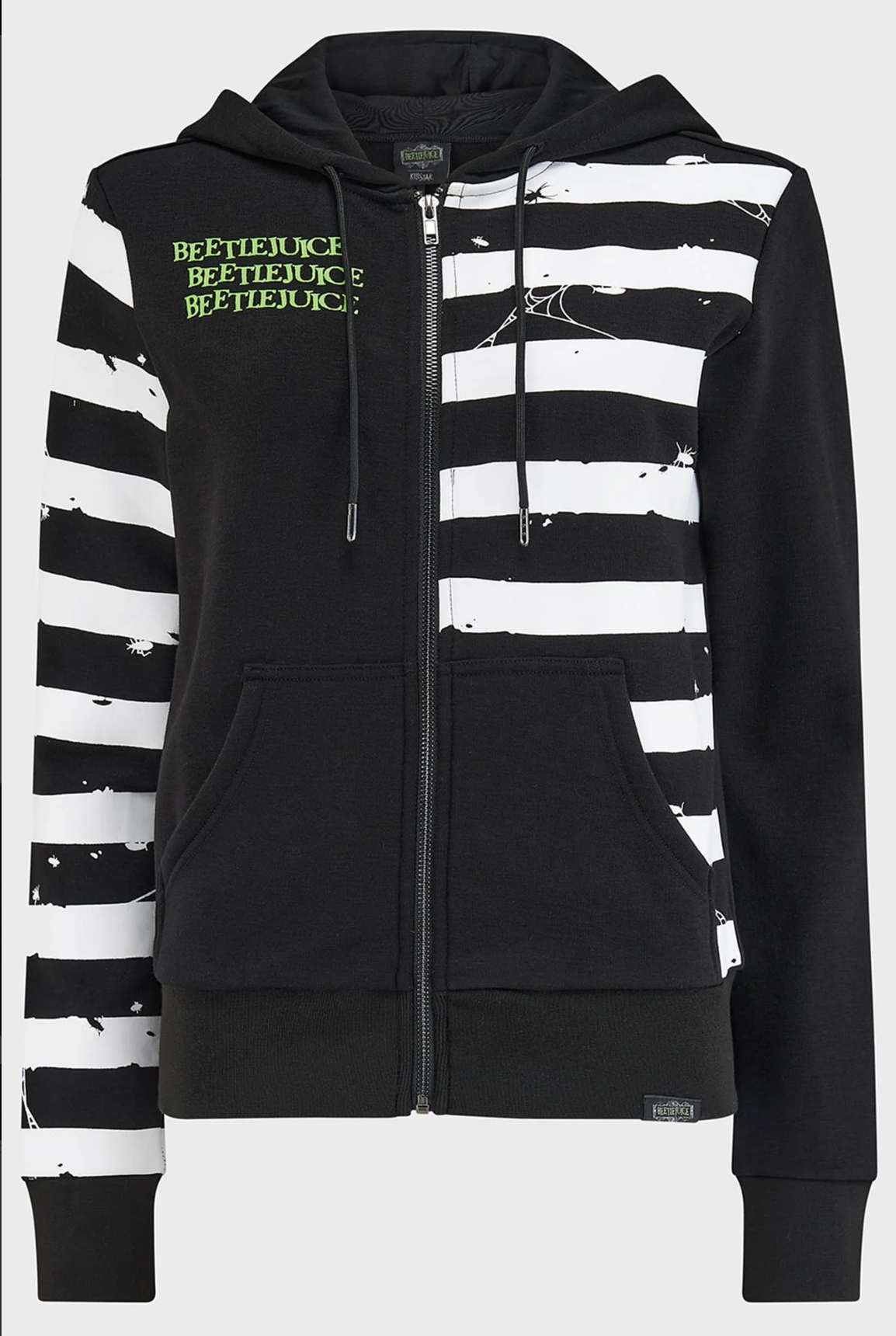 Beetlejuice Distressed Stripe Hoodie