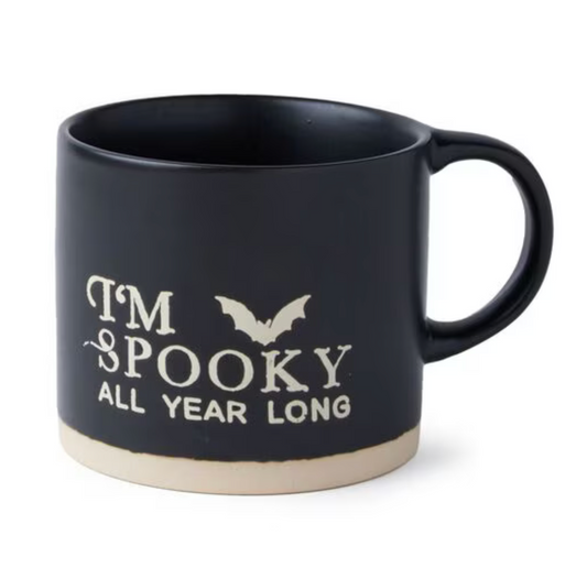 16oz Halloween Spooky All Year Long on Black Mug