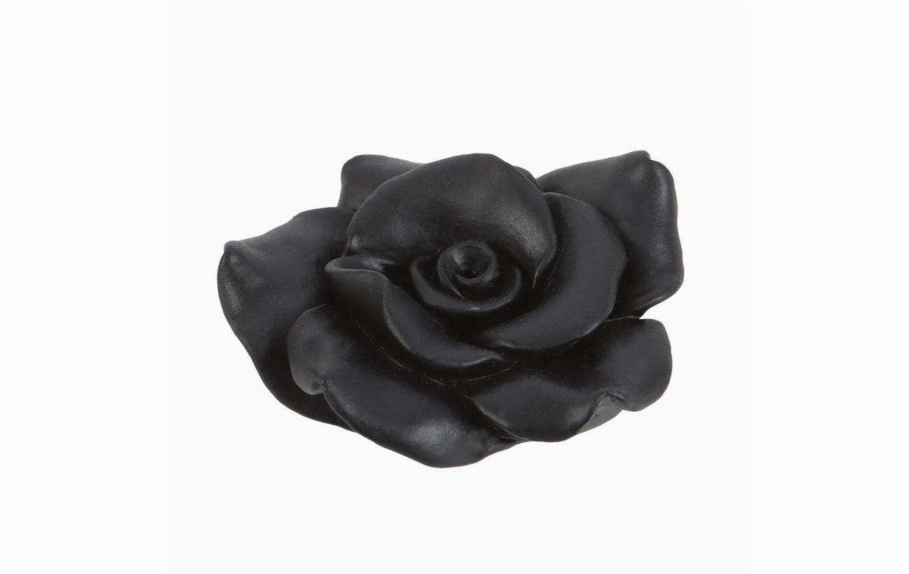 Black Rose Resin Incense Stick Holder