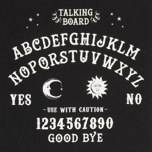 Black Gothic Ouija Talking Board Polycotton Tote Bag