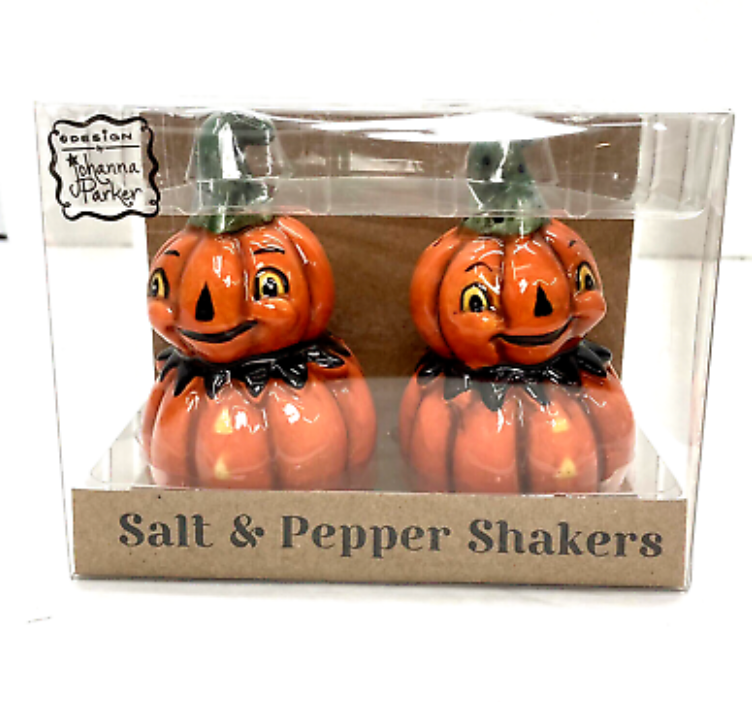 Dolomite Spooky Pumpkin Salt & Pepper Shakers Set