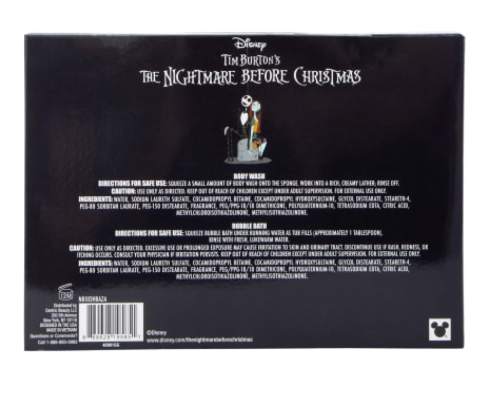 Nightmare Before Christmas Bathtime Set