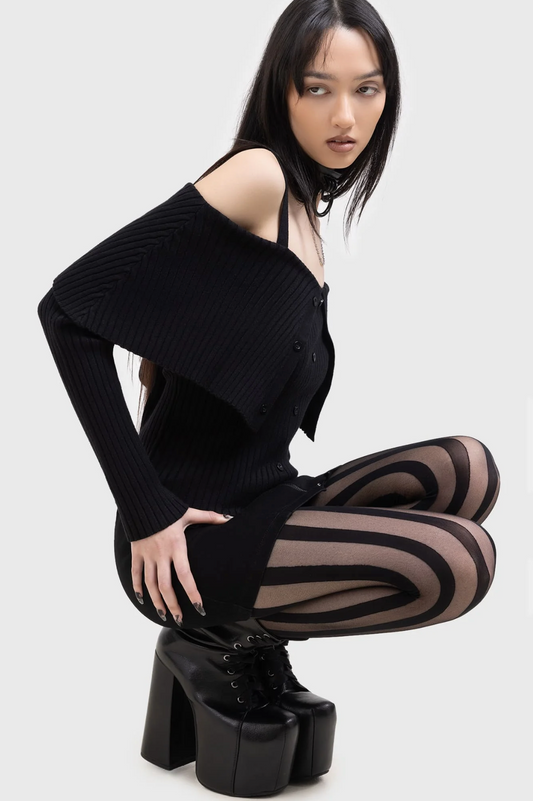 Killstar Kihilist — Mesmestripe Tights