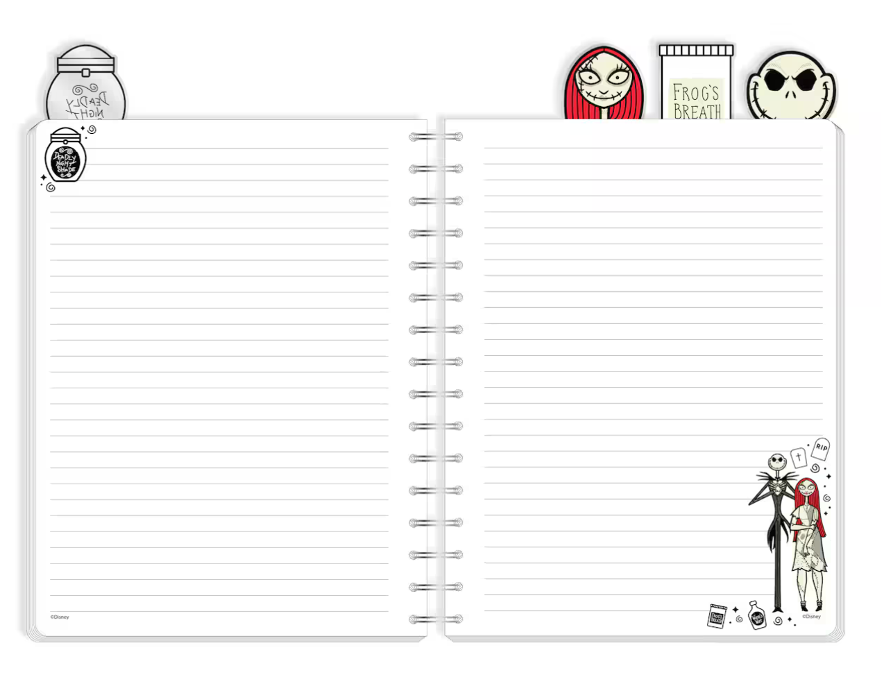 Love You to Death Nightmare before Christmas Notebook