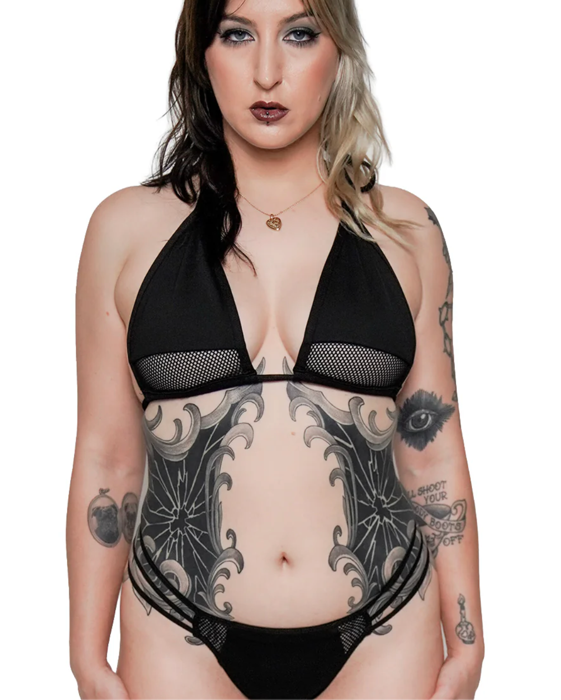 AUTHENTIC FOREST INK- DARK WAVE BIKINI TOP