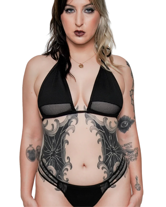 AUTHENTIC FOREST INK- DARK WAVE BIKINI TOP