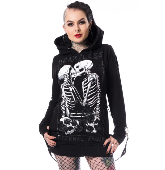 Heartless- Karin Longline Hoodie- Black