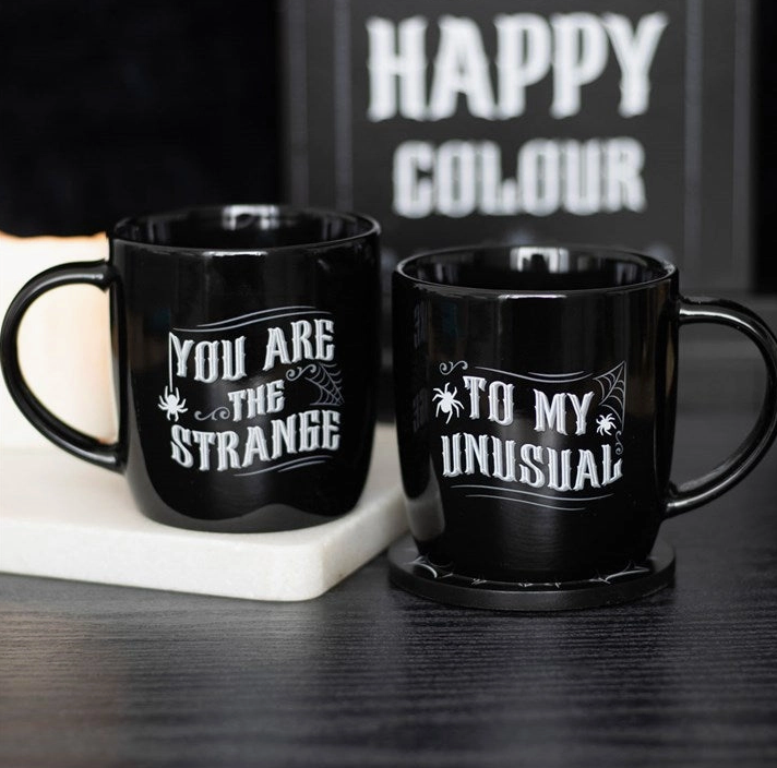 12-Oz Gothic Strange and Unusual Couple's Mug Set