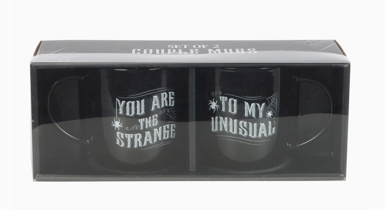 12-Oz Gothic Strange and Unusual Couple's Mug Set