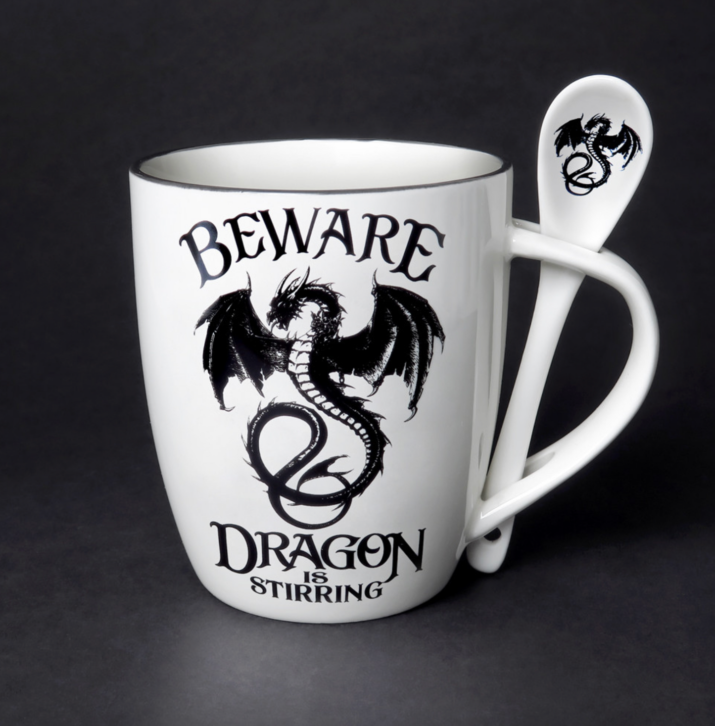 Dragon is Stirring Mug and Spoon