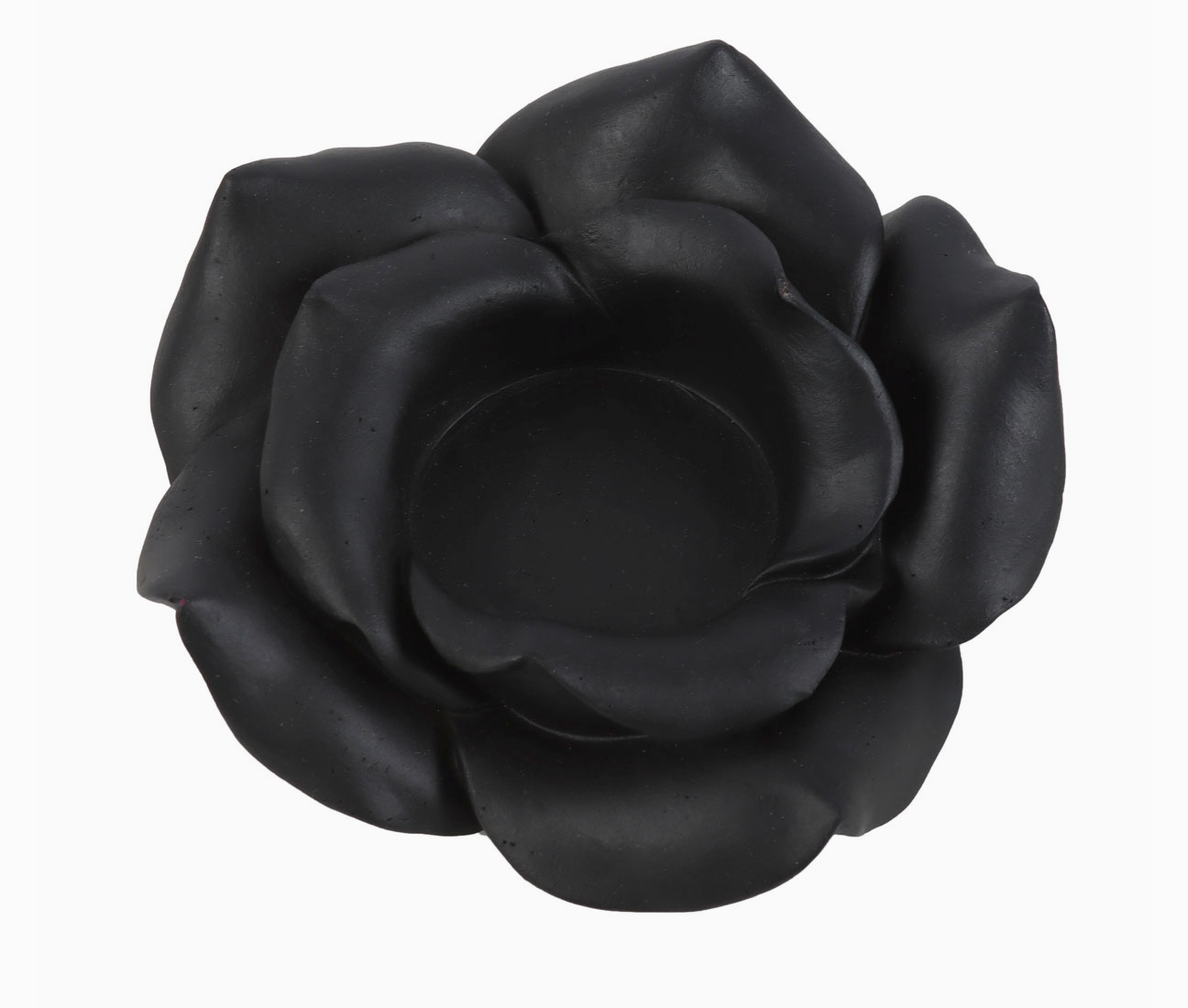 Black Rose Resin Tealight Candle Holder