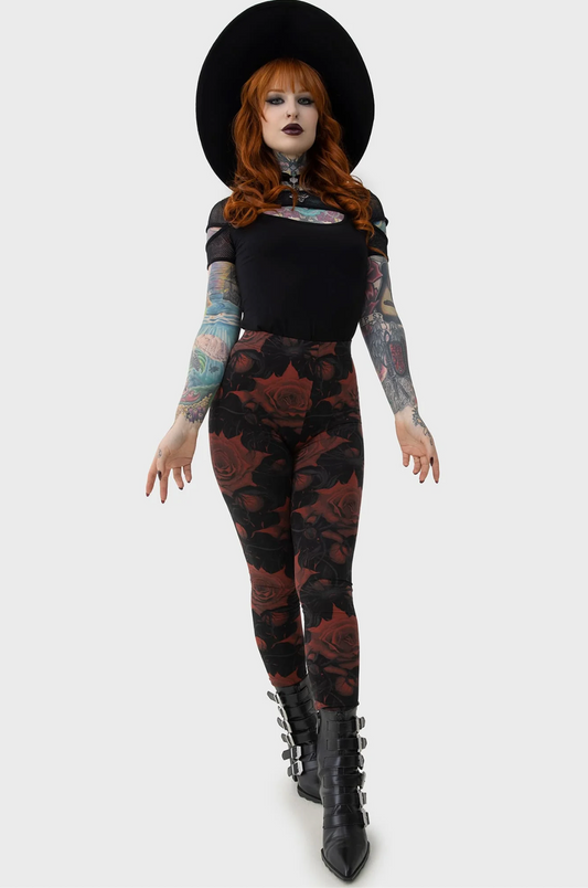 Killstar- BLOOD ROSE LEGGINGS